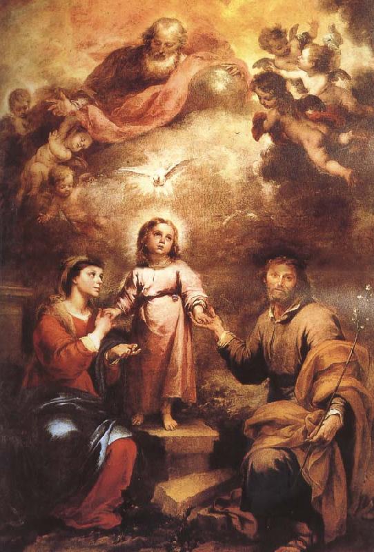 Bartolome Esteban Murillo Trinity oil painting image